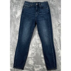 7 For All Mankind Gwenevere High Waist Skinny Jeans Womens 29 Ankle Blue